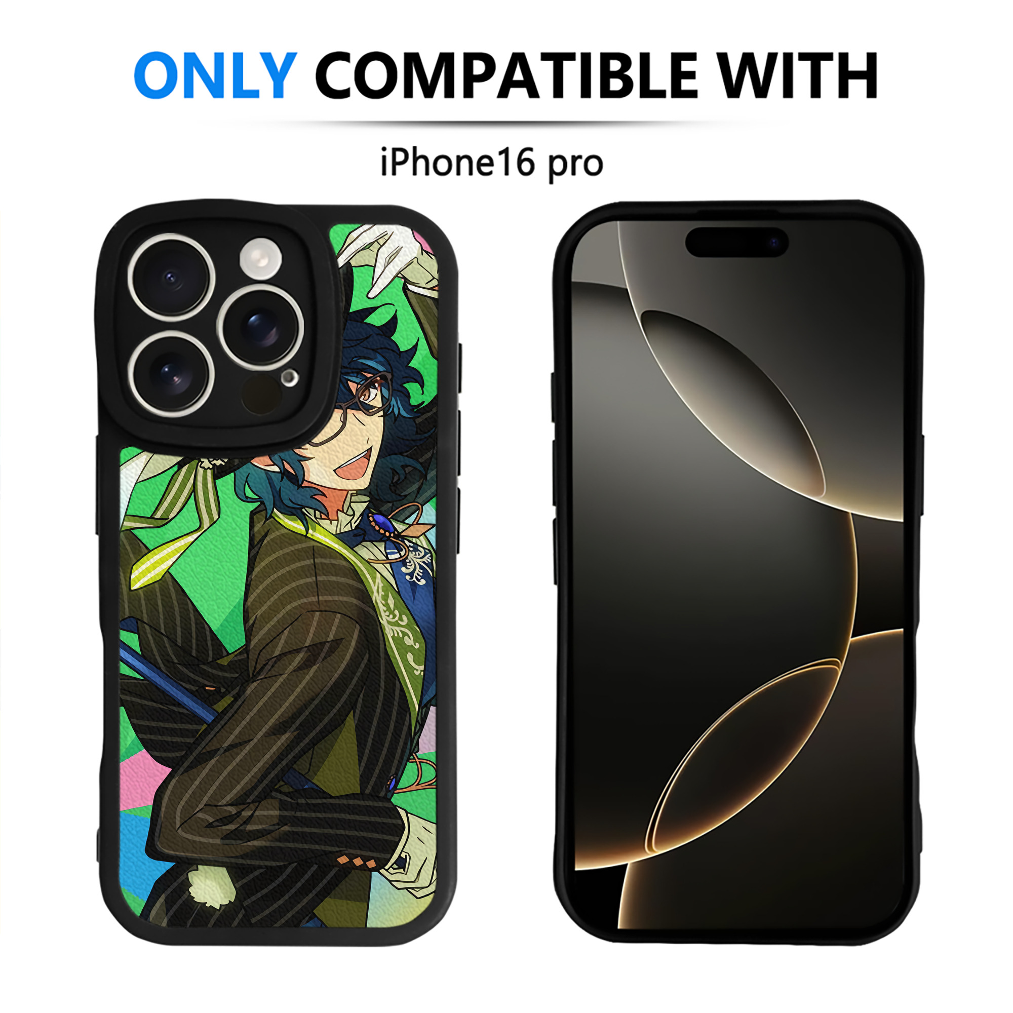 （画像用） あんさんぶるスターズ! Ensemble Stars 【iPhone 16シリーズ対応】シリコンスマホケース（レザー調） 材質：シリコン